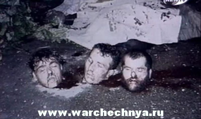 Отрезанные головы у кафе "Минутка"